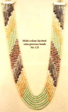 Multi Colour Semi Precious Faceted Beads