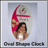 Oval Shape Clock