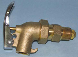 Brass adjustable drum faucet