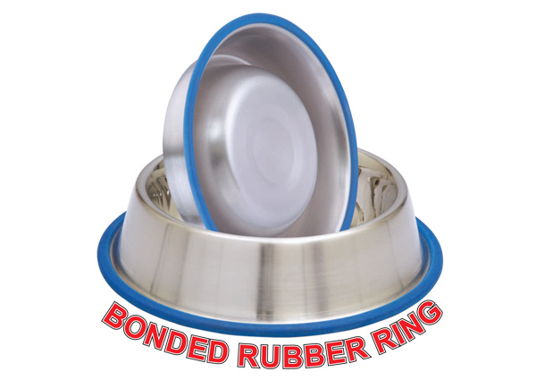 Non Tip Anti Skid Bowls With 100% Silicon Bonded Ring