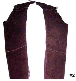 CHS - 2 Full Chaps Western suede