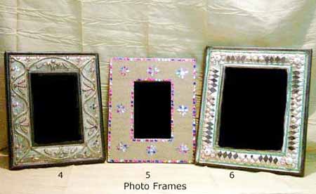 Beaded and Stone Work Photo frames