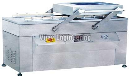 220V Semi Automatic Pack Point Elecric Double Chamber Vacuum Machine