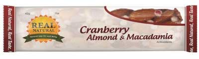 Cranberry Almonds, Macadamia Snack Bar