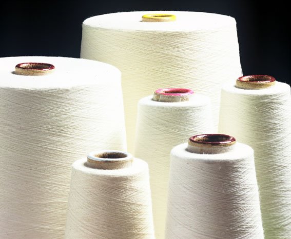 100% Cotton Yarn, Color : White