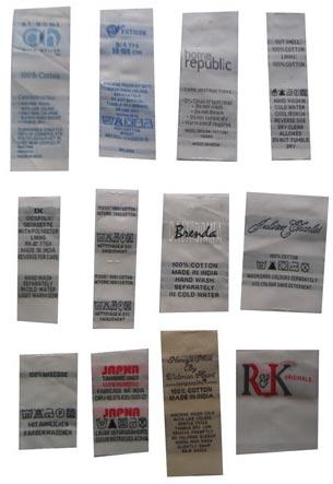 Wash Care Woven Labels