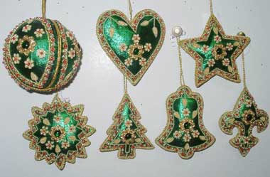 Hand Embroidered Christmas Hangings