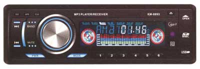 Car MP3 Player (Model - KM 8893)