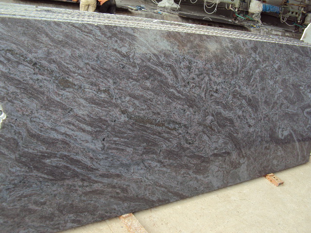 008 polished sone Vizag Blue Granite Slab, for counter tops, Machine Type : cutting