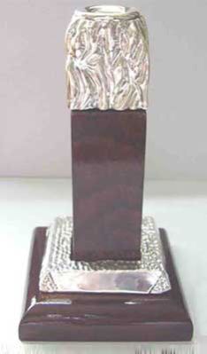 Hambring Candle Stand With Rose Wood