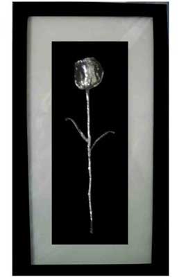 Item Code - LS-179 Silver Rose Straight Wall Frame