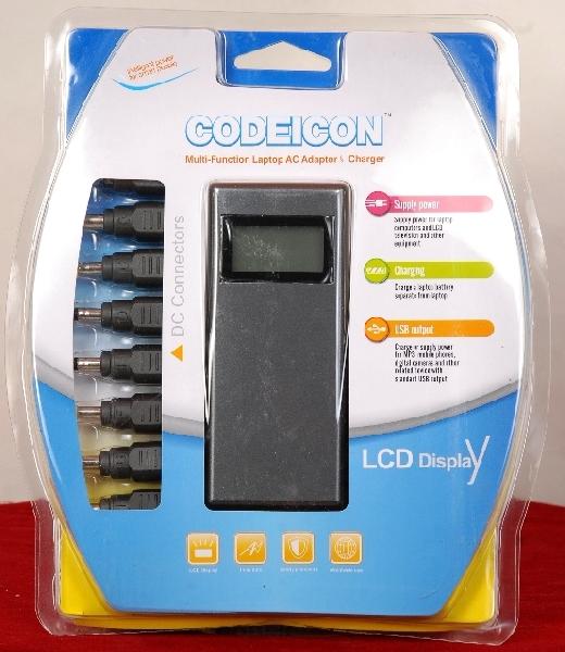 CODEICON UNIVERSAL ADAPTER WITH LCD & 14 CONNECTORS