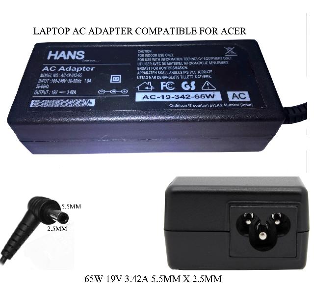 HANS 65W AC ADAPTER FOR TOSHIBA LAPTOPS