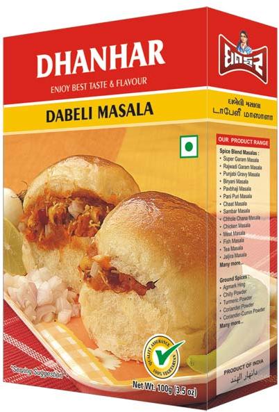 Organic Dabeli Masala, Packaging Type : Paper Box, Plastic Packet