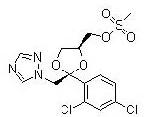 CIS-[2-(2,4-Dichloro Phenyl)-2 (1h-1,2,4 Triazole-l-yl Methyl)-1,3-Dioxalane-4yl] Methyl Methane Sulphonate