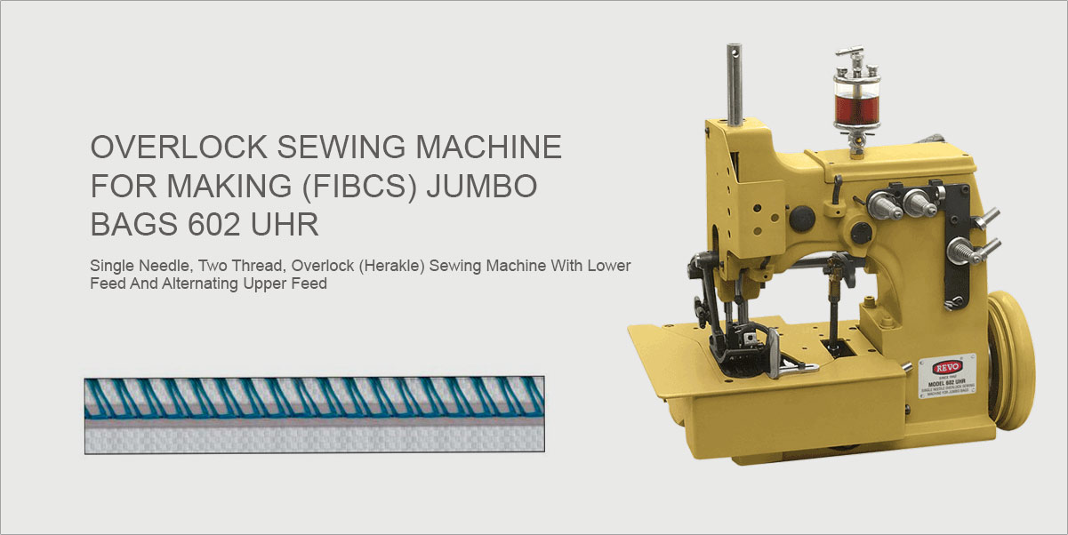 Overlock Sewing Machine For Making Jumbo Bags 602 Uhr