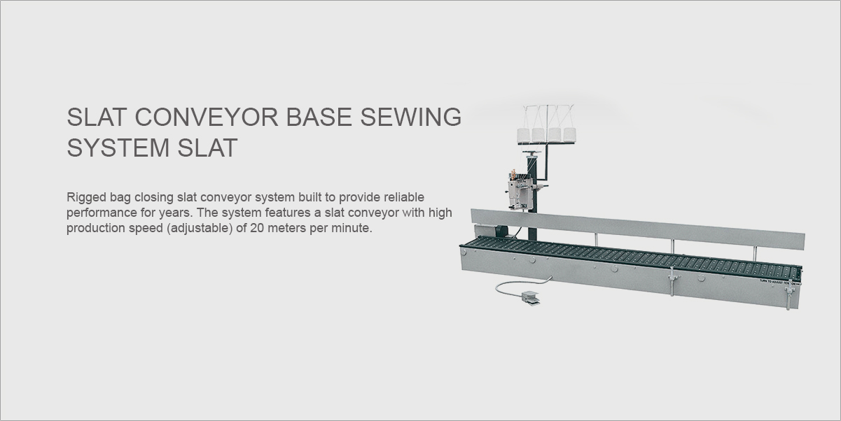 Slat Conveyor Base Sewing System Slat