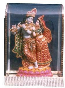 Fiber Radha Krishna Statue