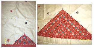 Hand Embroidered Silk Saree