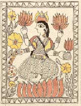 Goddess Laxmi Painting