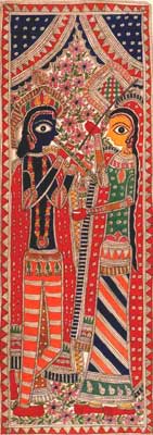Krishna and Radha Painting