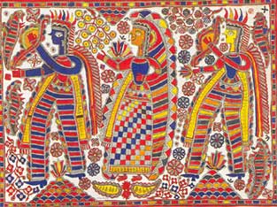 Rama, Sita And Laxman Painting