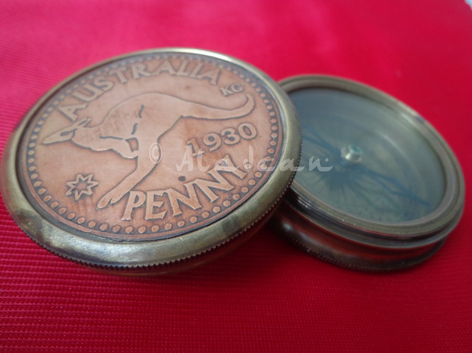Australia Penny Sundial Compass