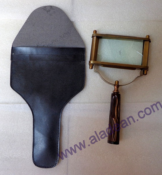 Brass Square Magnifier