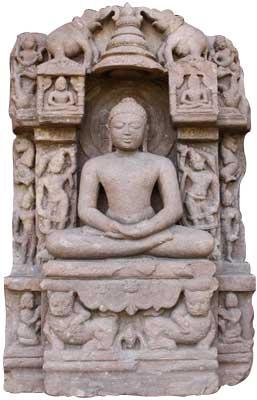 Seated Buddha With Many Figure