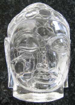 Rock Crystal Buddha Head