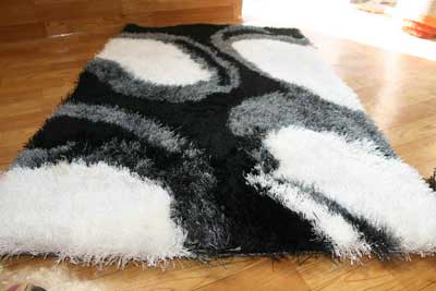 Polyester Shaggy Rugs 02, Pattern : Floral