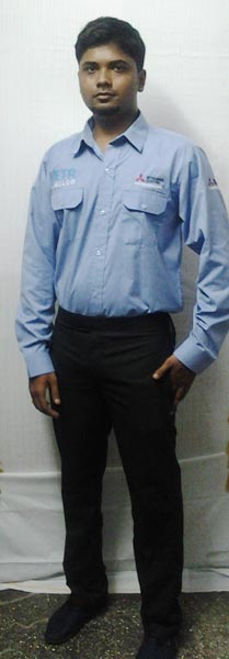 Executive Uniform in Light Blue and Black