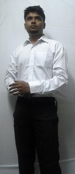 formal shirt with black pant