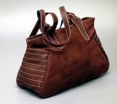 Huda Exports Ladies Brown Leather Handbag