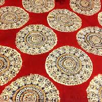 kalamkari hand block printed fabric