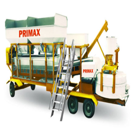 Mobile Batching Plant With Pan Type Mixture