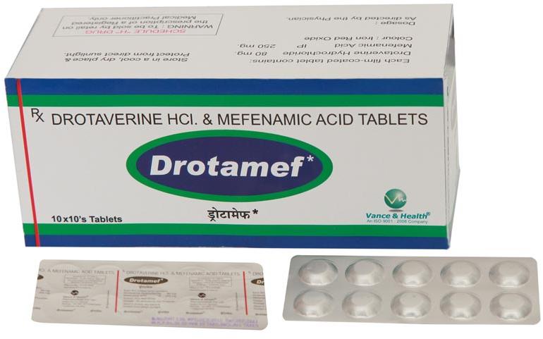 Drotaverine and Mefenamic Acid Tablets