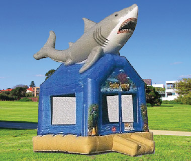 Feeding Frenzy Giant Shark Bounce House