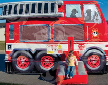 Inflatable Fire Truck Bouncer