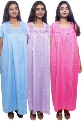 Smocked night gown for women
