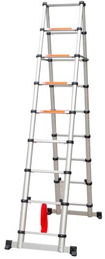 Aluminium Double Telescopic Ladder