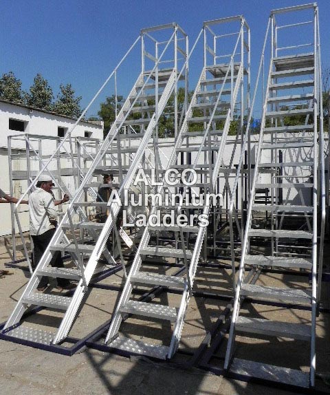 Aluminium Step Trolley Ladder