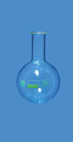 FLASK FLAT BOTTOM WIDE NECK BEADED RIM