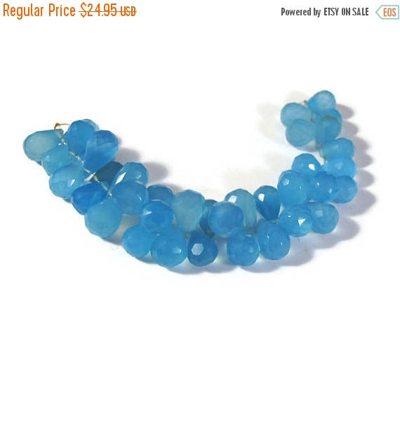 Sky Blue Chalcedony Briolettes
