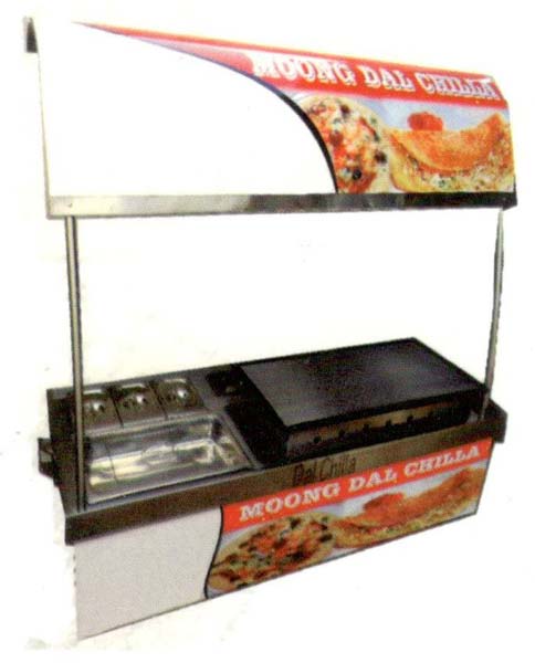 Metal + Glass Chaat Display Counter, Feature : Auto Cooling Temperature, Non Breakable