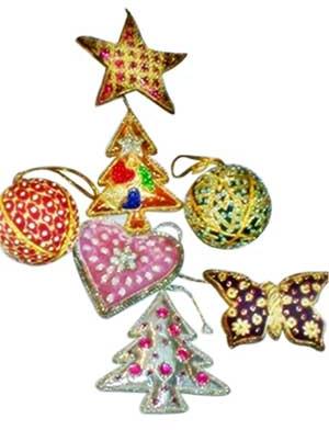 Embroidered Christmas Decoration