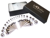 Bodfx Stainless Ear Gauges Stretching Kit