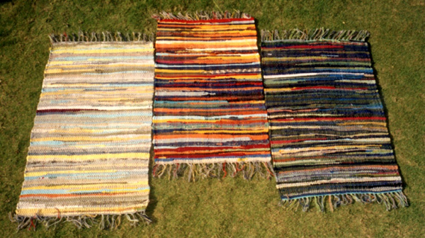 Cotton Rag Rugs, Cotton Rugs, Multicolor Warp Rugs