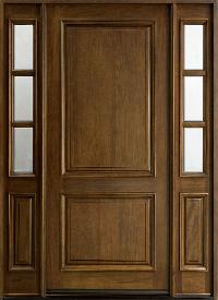exterior solid wood door
