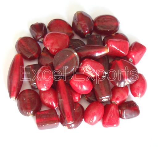 PMX-RD Red Plain Beads